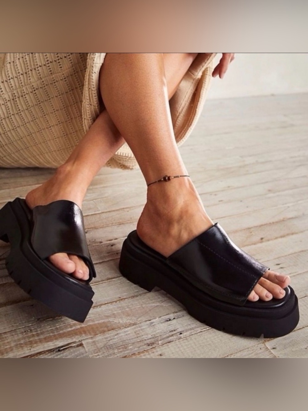 E8 BY MIISTA Liese Flatform Sandals Size 38 VGUC